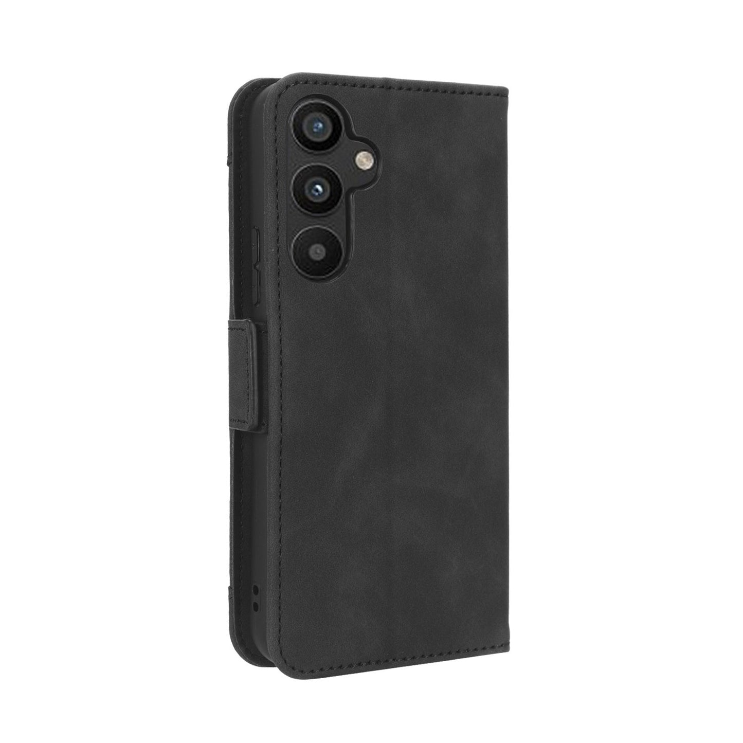 Samsung Galaxy A34 5G Skin Feel PU Leather Wallet Phone Case with Card Slots, Cash Pocket, Magnetic Closure, Built-In Stand, Full Protection TPU Cover