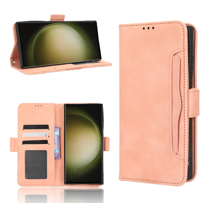 Samsung Galaxy S23 Ultra 5G Skin Feel PU Leather Wallet Phone Case with Card Slots, Cash Pocket, Magnetic Closure, Built-In Stand, Full Protection TPU Cover