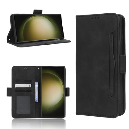 Samsung Galaxy S23 Ultra 5G Skin Feel PU Leather Wallet Phone Case with Card Slots, Cash Pocket, Magnetic Closure, Built-In Stand, Full Protection TPU Cover