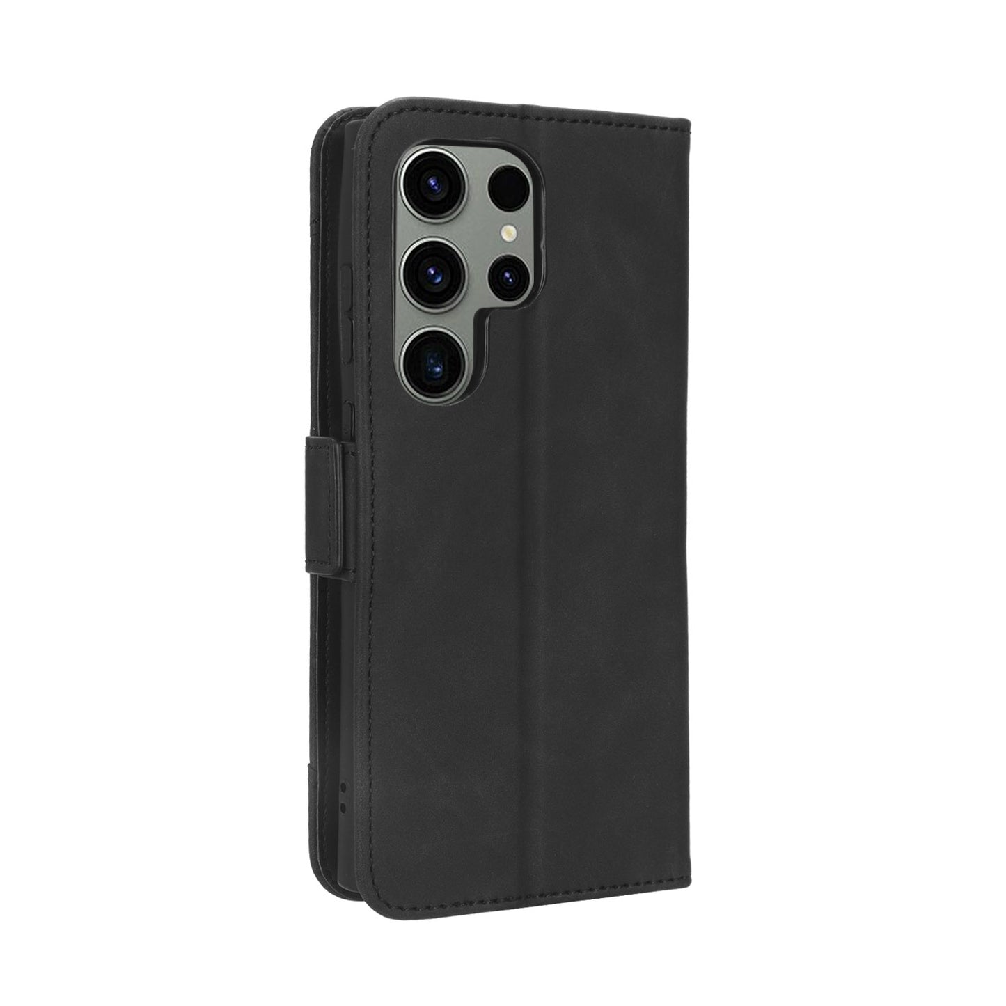 Samsung Galaxy S23 Ultra 5G Skin Feel PU Leather Wallet Phone Case with Card Slots, Cash Pocket, Magnetic Closure, Built-In Stand, Full Protection TPU Cover