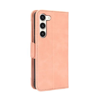 Samsung Galaxy S23 5G Skin Feel PU Leather Wallet Phone Case with Card Slots, Cash Pocket, Magnetic Closure, Built-In Stand, Full Protection TPU Cover