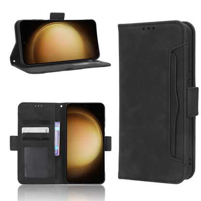 Samsung Galaxy S23 5G Skin Feel PU Leather Wallet Phone Case with Card Slots, Cash Pocket, Magnetic Closure, Built-In Stand, Full Protection TPU Cover