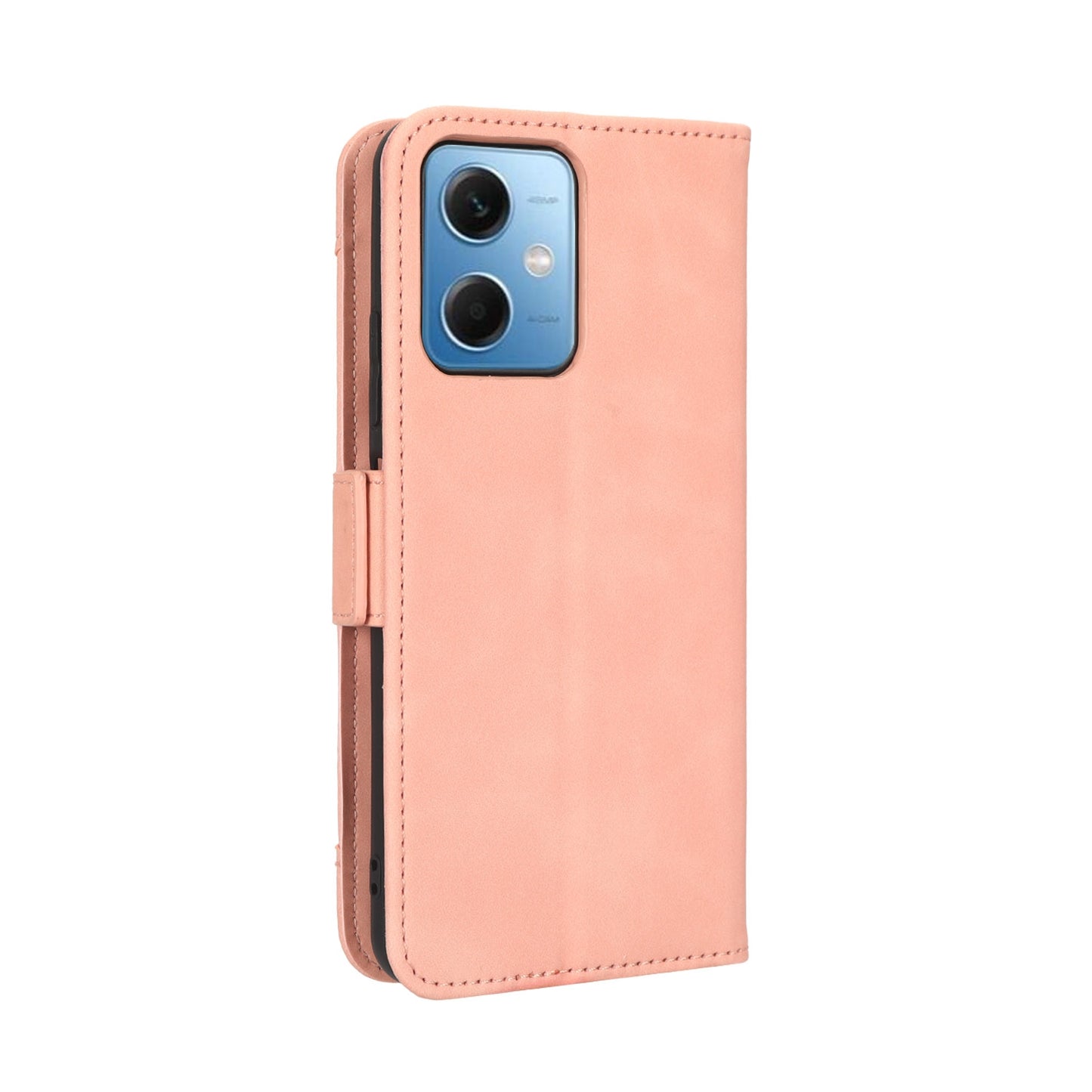 Xiaomi Poco X5 5G Skin Feel PU Leather Wallet Phone Case with Card Slots, Cash Pocket, Magnetic Closure, Built-In Stand, Full Protection TPU Cover