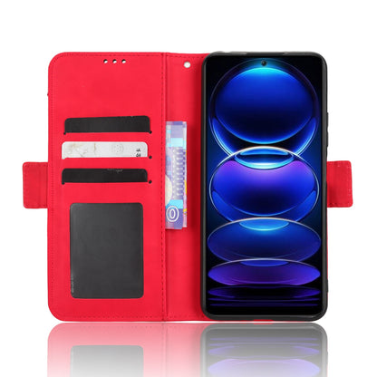 Xiaomi Poco X5 5G Skin Feel PU Leather Wallet Phone Case with Card Slots, Cash Pocket, Magnetic Closure, Built-In Stand, Full Protection TPU Cover
