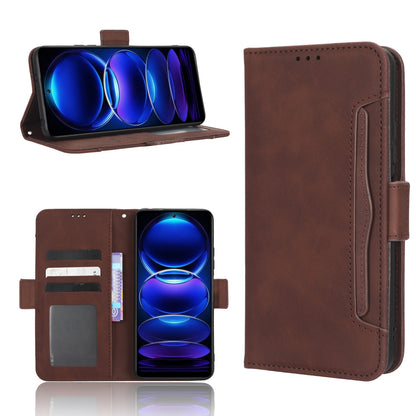 Xiaomi Poco X5 5G Skin Feel PU Leather Wallet Phone Case with Card Slots, Cash Pocket, Magnetic Closure, Built-In Stand, Full Protection TPU Cover
