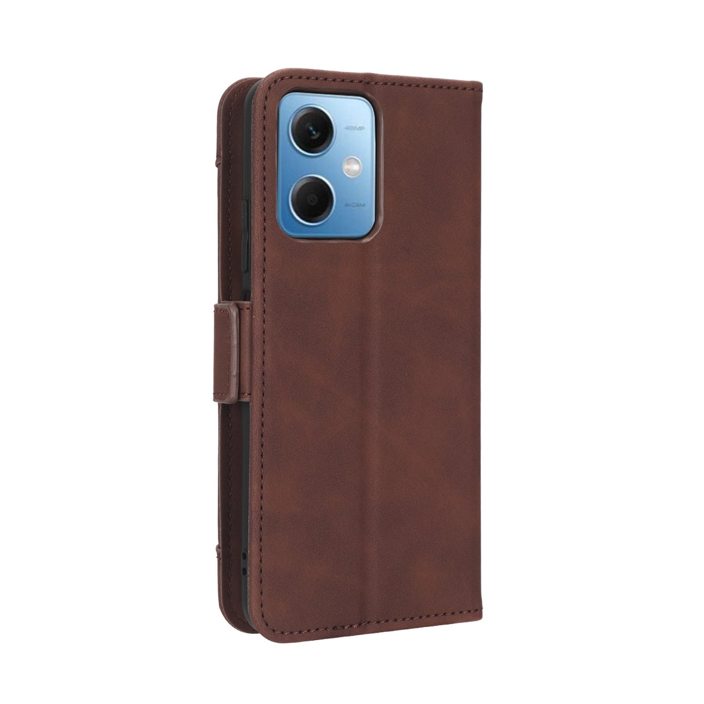 Xiaomi Poco X5 5G Skin Feel PU Leather Wallet Phone Case with Card Slots, Cash Pocket, Magnetic Closure, Built-In Stand, Full Protection TPU Cover