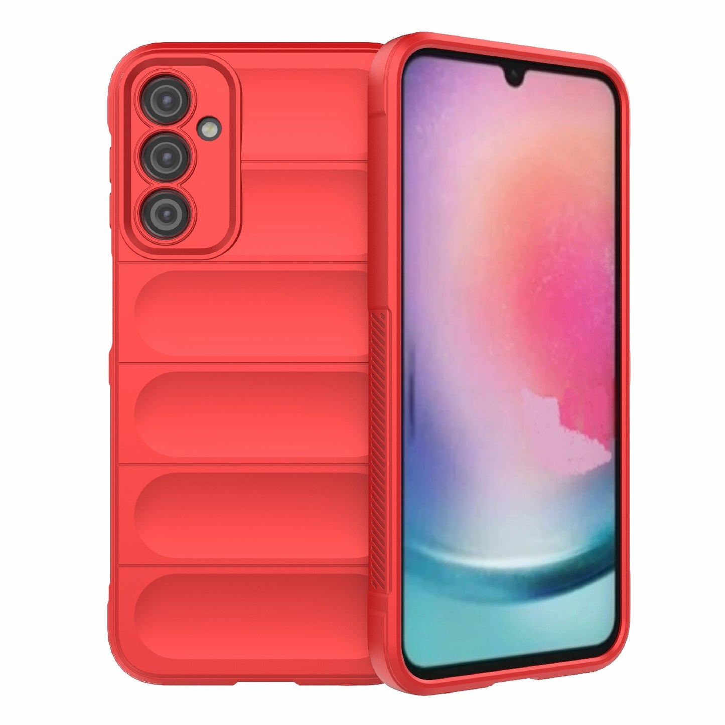 Samsung Galaxy A24 4G Magic Shield TPU + Flannel Protective Phone Case Cover, Shockproof Scratch Resistant