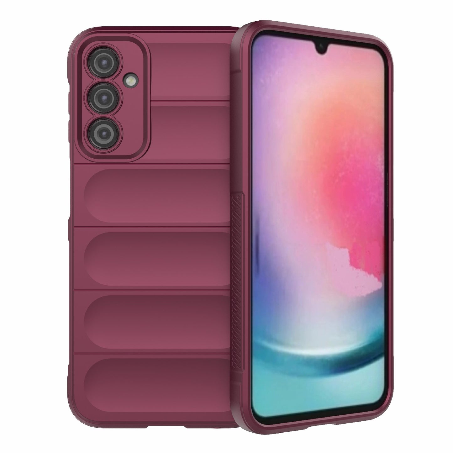 Samsung Galaxy A24 4G Magic Shield TPU + Flannel Protective Phone Case Cover, Shockproof Scratch Resistant