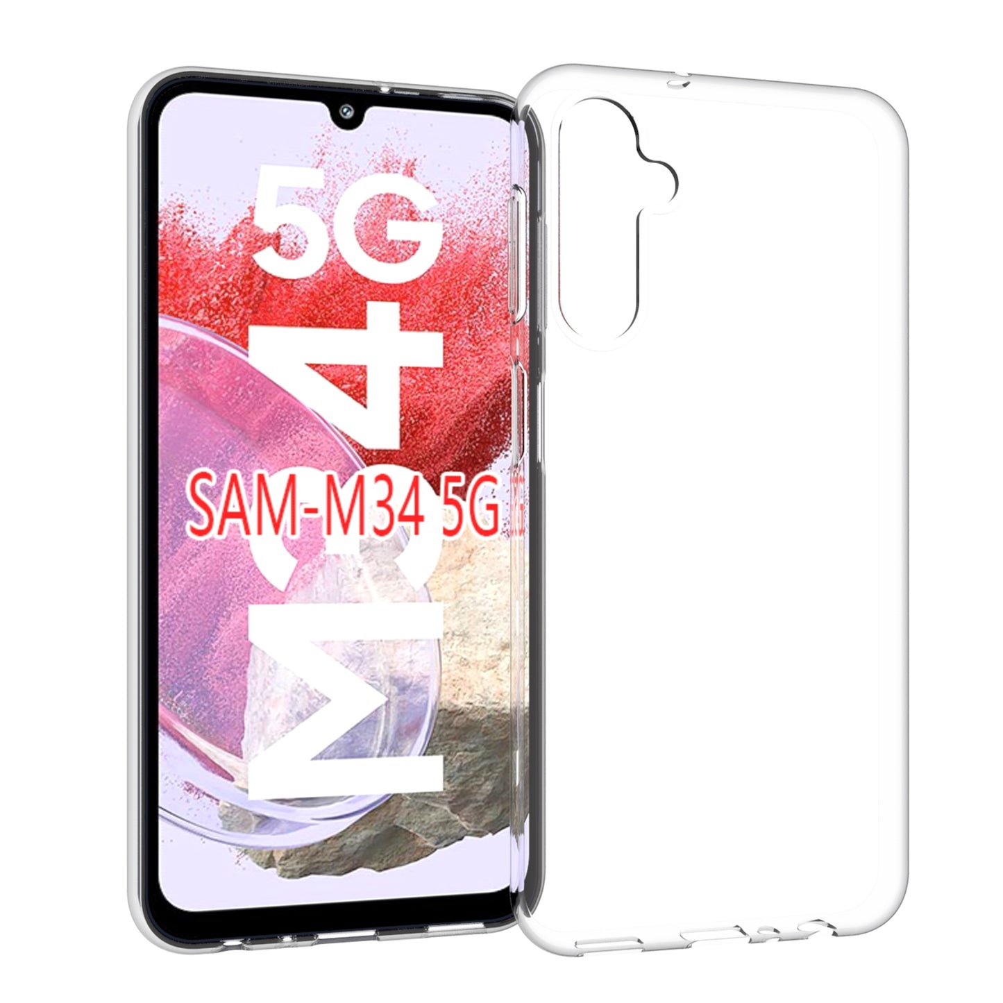 Samsung Galaxy M34 5G Waterproof Texture TPU Protective Phone Case Shockproof Cover