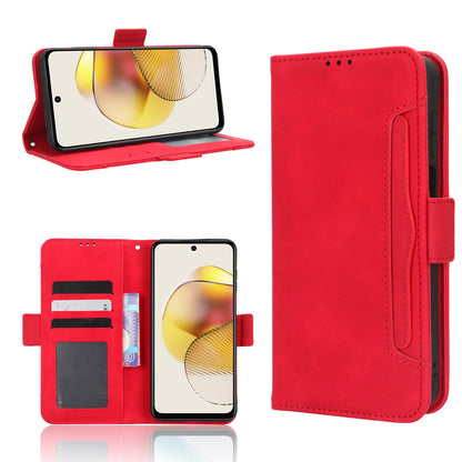 Motorola Moto G73 5G Skin Feel PU Leather Wallet Phone Case with Card Slots, Cash Pocket, Magnetic Closure, Built-In Stand, Full Protection TPU Cover