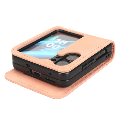 OPPO Find N2 Flip Skin Feel PU Leather Wallet Phone Case with Card Slots, Cash Pocket, Magnetic Closure, Built-In Stand, Full Protection TPU Cover