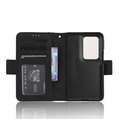 OPPO Find N2 Skin Feel PU Leather Wallet Phone Case with Card Slots, Cash Pocket, Magnetic Closure, Built-In Stand, Full Protection TPU Cover