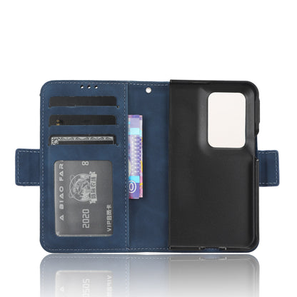 OPPO Find N2 Skin Feel PU Leather Wallet Phone Case with Card Slots, Cash Pocket, Magnetic Closure, Built-In Stand, Full Protection TPU Cover