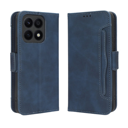 Honor X8a Skin Feel PU Leather Wallet Phone Case with Card Slots, Cash Pocket, Magnetic Closure, Built-In Stand, Full Protection TPU Cover