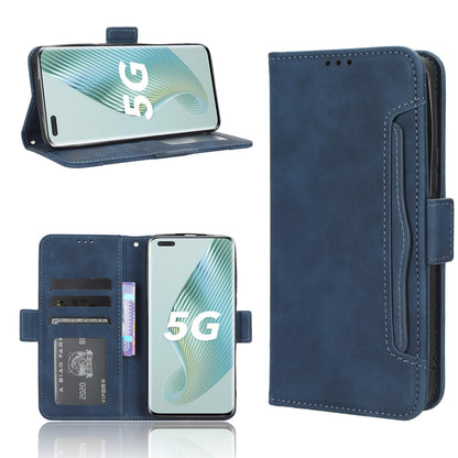 Honor Magic5 Pro Skin Feel PU Leather Wallet Phone Case with Card Slots, Cash Pocket, Magnetic Closure, Built-In Stand, Full Protection TPU Cover