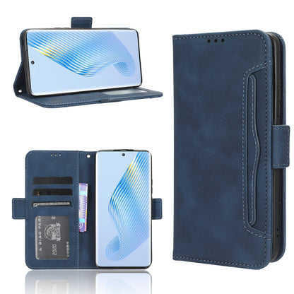 Honor Magic5 Skin Feel PU Leather Wallet Phone Case with Card Slots, Cash Pocket, Magnetic Closure, Built-In Stand, Full Protection TPU Cover