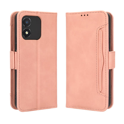 Honor X5 Skin Feel PU Leather Wallet Phone Case with Card Slots, Cash Pocket, Magnetic Closure, Built-In Stand, Full Protection TPU Cover