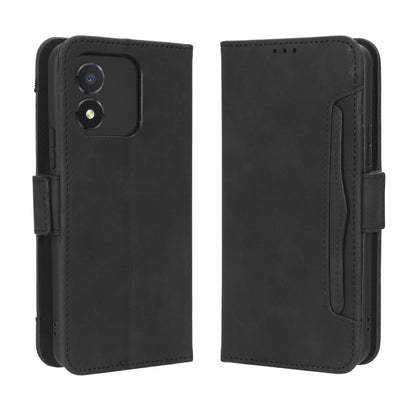 Honor X5 Skin Feel PU Leather Wallet Phone Case with Card Slots, Cash Pocket, Magnetic Closure, Built-In Stand, Full Protection TPU Cover