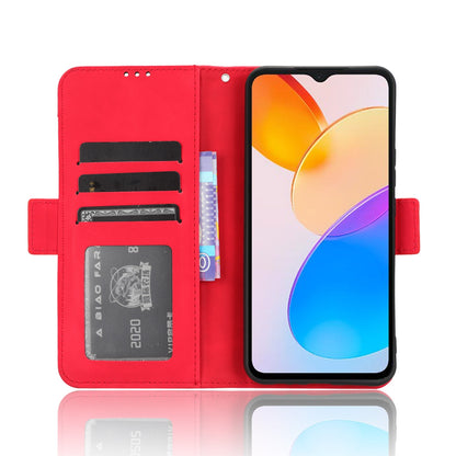 Honor X5 Skin Feel PU Leather Wallet Phone Case with Card Slots, Cash Pocket, Magnetic Closure, Built-In Stand, Full Protection TPU Cover