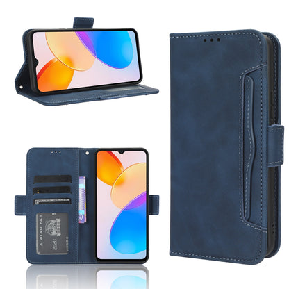 Honor X5 Skin Feel PU Leather Wallet Phone Case with Card Slots, Cash Pocket, Magnetic Closure, Built-In Stand, Full Protection TPU Cover