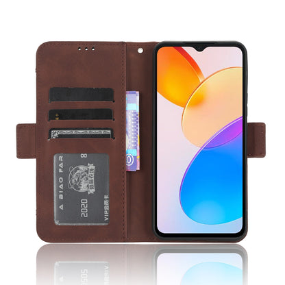 Honor X5 Skin Feel PU Leather Wallet Phone Case with Card Slots, Cash Pocket, Magnetic Closure, Built-In Stand, Full Protection TPU Cover