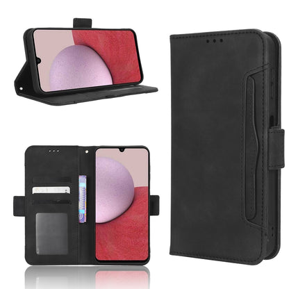 Samsung Galaxy A24 4G Skin Feel PU Leather Wallet Phone Case with Card Slots, Cash Pocket, Magnetic Closure, Built-In Stand, Full Protection TPU Cover