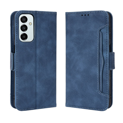 Samsung Galaxy M23 5G Skin Feel PU Leather Wallet Phone Case with Card Slots, Cash Pocket, Magnetic Closure, Built-In Stand, Full Protection TPU Cover