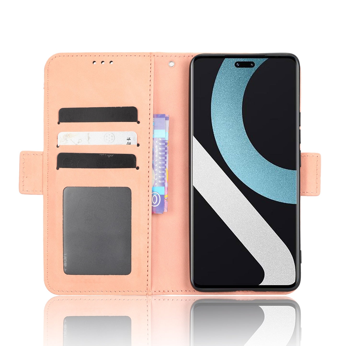 Xiaomi 13 Lite Skin Feel PU Leather Wallet Phone Case with Card Slots, Cash Pocket, Magnetic Closure, Built-In Stand, Full Protection TPU Cover