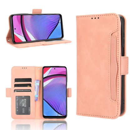 Motorola Moto G Power 2023 Skin Feel PU Leather Wallet Phone Case with Card Slots, Cash Pocket, Magnetic Closure, Built-In Stand, Full Protection TPU Cover