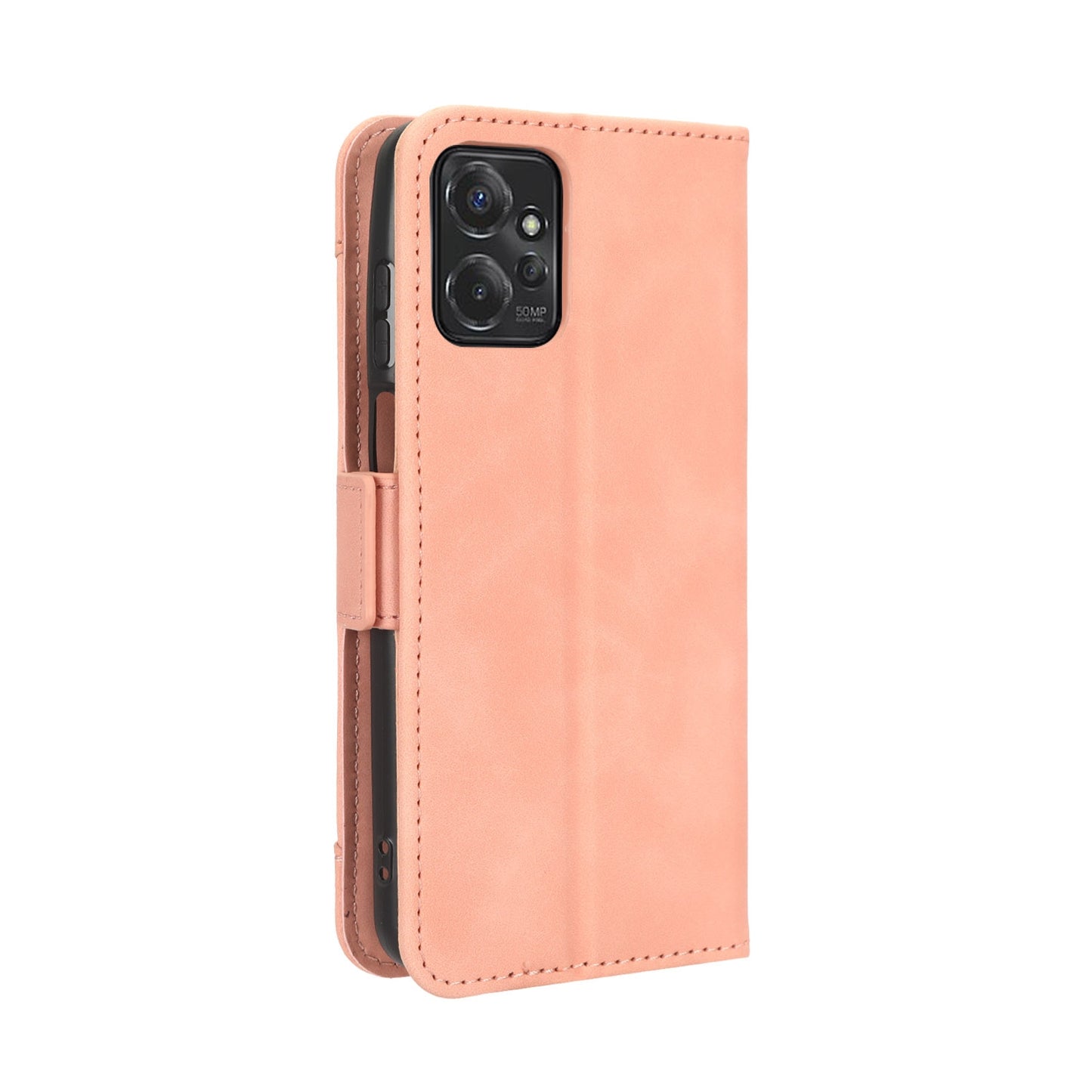 Motorola Moto G Power 2023 Skin Feel PU Leather Wallet Phone Case with Card Slots, Cash Pocket, Magnetic Closure, Built-In Stand, Full Protection TPU Cover