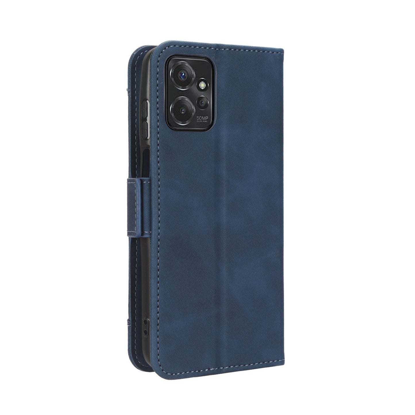 Motorola Moto G Power 2023 Skin Feel PU Leather Wallet Phone Case with Card Slots, Cash Pocket, Magnetic Closure, Built-In Stand, Full Protection TPU Cover