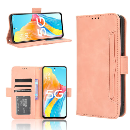 OPPO A1 5G Skin Feel PU Leather Wallet Phone Case with Card Slots, Cash Pocket, Magnetic Closure, Built-In Stand, Full Protection TPU Cover