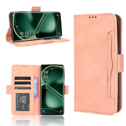 OPPO Find X6 Skin Feel PU Leather Wallet Phone Case with Card Slots, Cash Pocket, Magnetic Closure, Built-In Stand, Full Protection TPU Cover