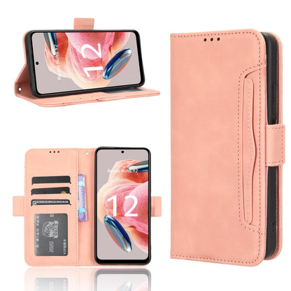 Xiaomi Redmi Note 12 4G Skin Feel PU Leather Wallet Phone Case with Card Slots, Cash Pocket, Magnetic Closure, Built-In Stand, Full Protection TPU Cover