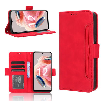 Xiaomi Redmi Note 12 4G Skin Feel PU Leather Wallet Phone Case with Card Slots, Cash Pocket, Magnetic Closure, Built-In Stand, Full Protection TPU Cover
