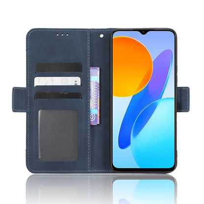 Honor X6 4G Skin Feel PU Leather Wallet Phone Case with Card Slots, Cash Pocket, Magnetic Closure, Built-In Stand, Full Protection TPU Cover