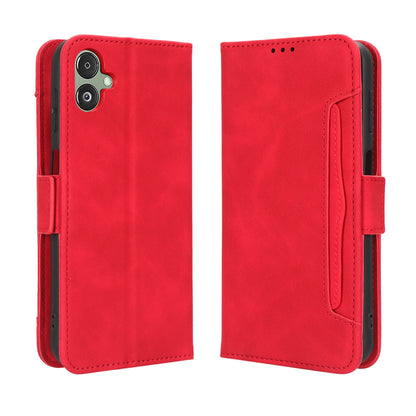 Samsung Galaxy F14 Skin Feel PU Leather Wallet Phone Case with Card Slots, Cash Pocket, Magnetic Closure, Built-In Stand, Full Protection TPU Cover