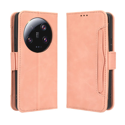 Xiaomi 13 Ultra Skin Feel PU Leather Wallet Phone Case with Card Slots, Cash Pocket, Magnetic Closure, Built-In Stand, Full Protection TPU Cover