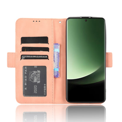 Xiaomi 13 Ultra Skin Feel PU Leather Wallet Phone Case with Card Slots, Cash Pocket, Magnetic Closure, Built-In Stand, Full Protection TPU Cover