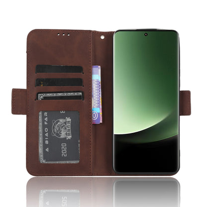 Xiaomi 13 Ultra Skin Feel PU Leather Wallet Phone Case with Card Slots, Cash Pocket, Magnetic Closure, Built-In Stand, Full Protection TPU Cover