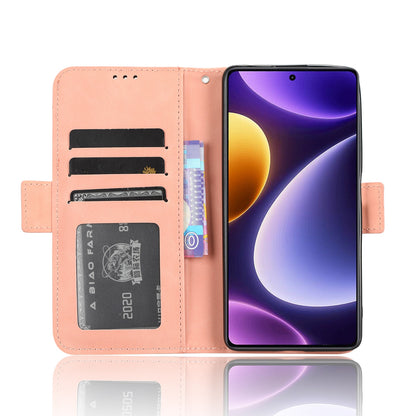 Xiaomi Redmi Note 12 Turbo 5G Skin Feel PU Leather Wallet Phone Case with Card Slots, Cash Pocket, Magnetic Closure, Built-In Stand, Full Protection TPU Cover