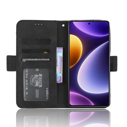 Xiaomi Redmi Note 12 Turbo 5G Skin Feel PU Leather Wallet Phone Case with Card Slots, Cash Pocket, Magnetic Closure, Built-In Stand, Full Protection TPU Cover