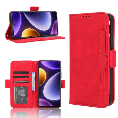 Xiaomi Redmi Note 12 Turbo 5G Skin Feel PU Leather Wallet Phone Case with Card Slots, Cash Pocket, Magnetic Closure, Built-In Stand, Full Protection TPU Cover