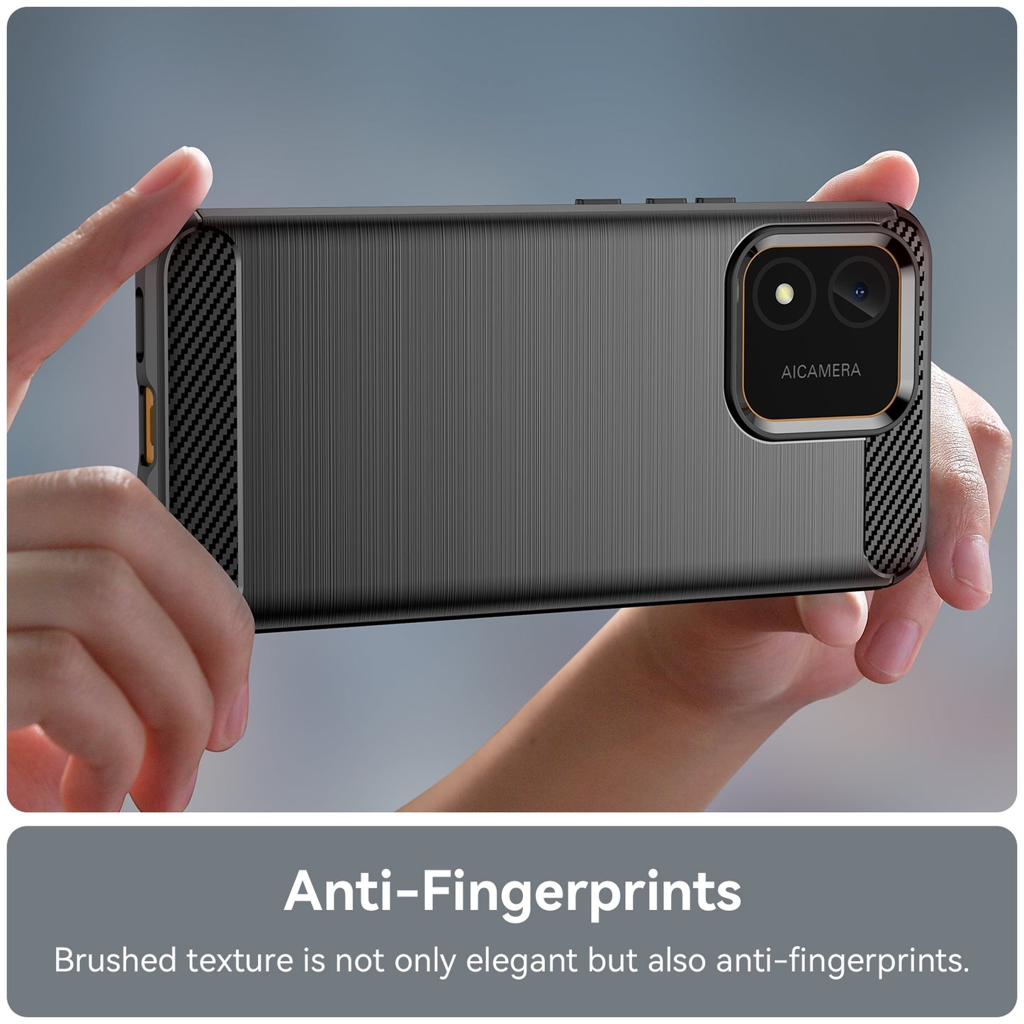 Honor X5 4G Carbon Fiber Brushed Texture TPU Protective Phone Case Shockproof Slim Cover