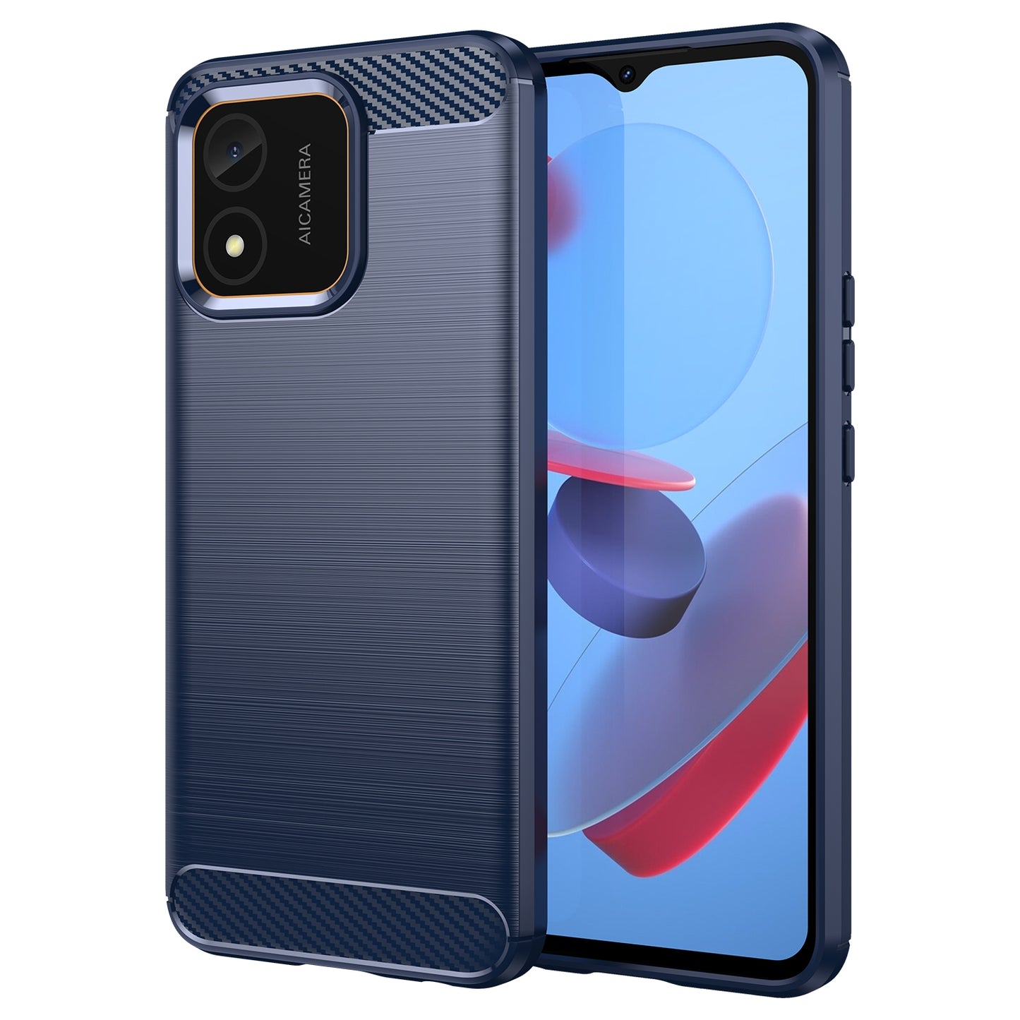 Honor X5 4G Carbon Fibre Brushed Texture TPU Protective Phone Case Shockproof Slim Cover