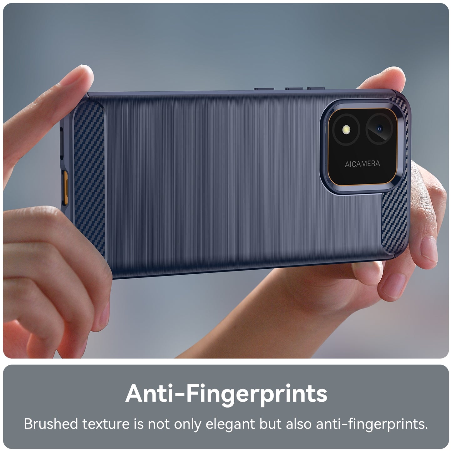 Honor X5 4G Carbon Fiber Brushed Texture TPU Protective Phone Case Shockproof Slim Cover