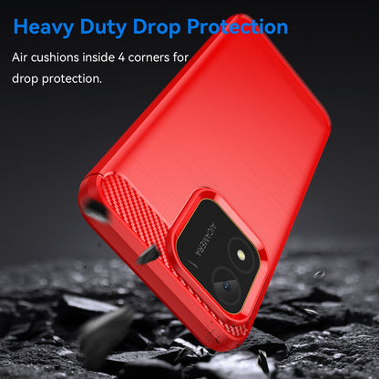 Honor X5 4G Carbon Fiber Brushed Texture TPU Protective Phone Case Shockproof Slim Cover