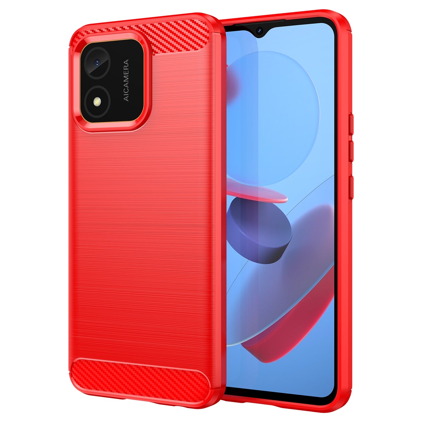 Honor X5 4G Carbon Fiber Brushed Texture TPU Protective Phone Case Shockproof Slim Cover
