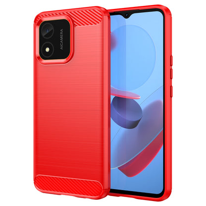 Honor X5 4G Carbon Fiber Brushed Texture TPU Protective Phone Case Shockproof Slim Cover