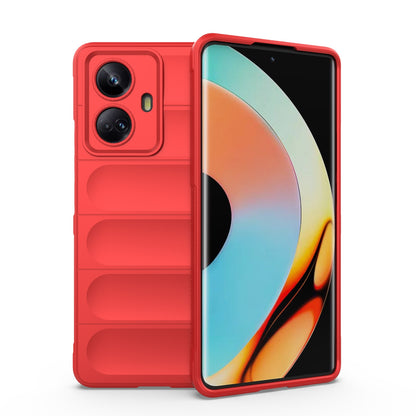 Realme 10 Pro+ 5G Shock Absorbent Magic Shield TPU + Flannel Phone Case, Featuring Ridged Drop Protection, Bright Colours & Easy Access